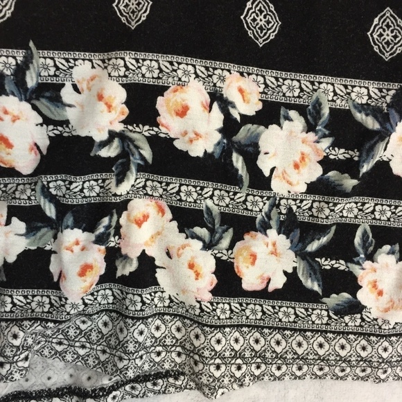 Warehouse One Tank Top Womens Medium Black V Neck Lace Up Sleeveless - Picture 6 of 10